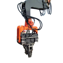 Rotating impact pipe pile hammer driver